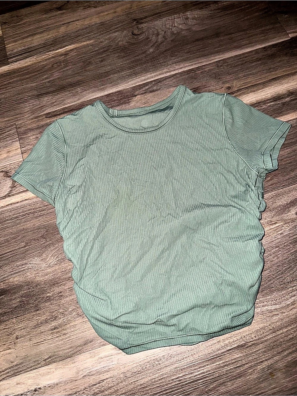 lululemon All It Takes Short Sleeve Green Athletic Top